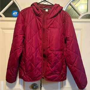 32 Degrees Burgundy Quilted Jacket
